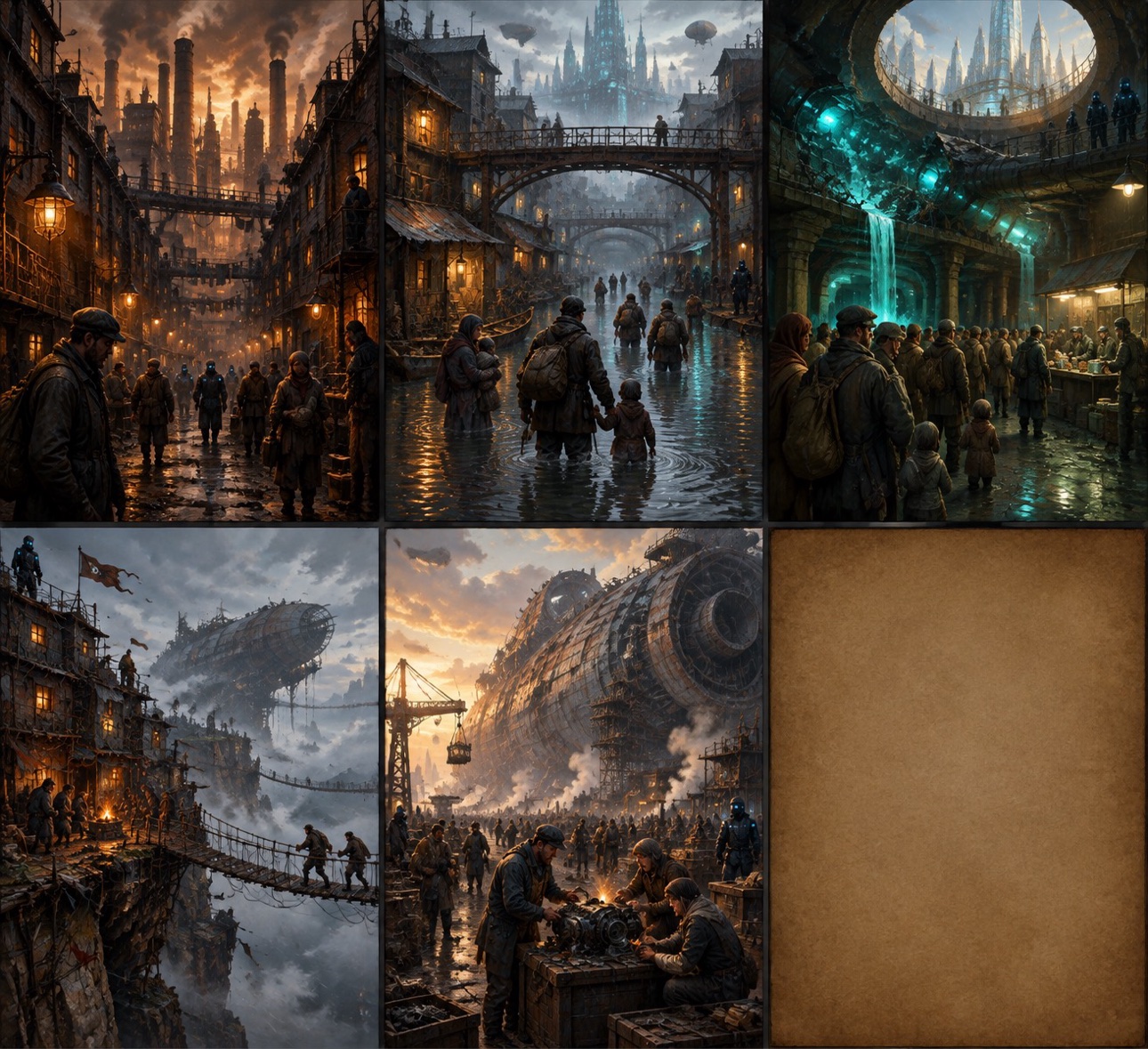 The foundries, docks, workshops, and building yards of the Five Colonies